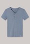 Schiesser Long Life Cool Shirt Knopen Ondermode Grijs-Blauw