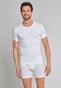 Schiesser Long Life Cotton Shirt Short Sleeve V-Neck Ondermode Wit