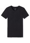 Schiesser Long Life Cotton Shirt Short Sleeve V-Neck Underwear Black