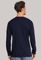 Schiesser Mix & Relax Cotton T-Shirt Knoopjes Donker Blauw