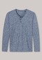Schiesser Mix & Relax Cotton T-Shirt Knoopjes Donker Blauw Melange