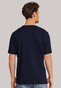 Schiesser Mix & Relax Cotton T-Shirt Ronde Hals Dark Evening Blue