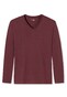 Schiesser Mix & Relax Cotton T-Shirt V-Hals Dark Red