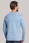 Schiesser Mix & Relax Cotton T-Shirt V-Hals Licht Blauw Melange