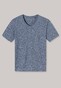 Schiesser Mix & Relax T-Shirt V-Hals Donker Blauw Melange