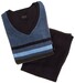 Schiesser Multi Stripe Nightwear Blue