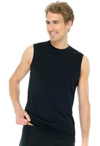 Schiesser Muscle Shirt 2Pack T-Shirt Black