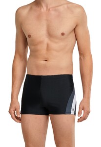 Schiesser Nautical Active Swimshorts Side Stripes Swimwear Black
