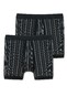 Schiesser Original Classics Short Trunks Striped 2Pack Underwear Black
