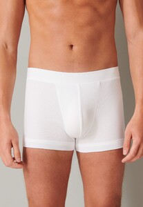 Schiesser Retro Rib Doppelripp Organic Cotton Shorts Ondermode Wit
