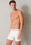 Schiesser Retro Rib Doppelripp Shorts Organic Cotton Underwear White