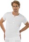 Schiesser Retro Rib Knopen Shirt Ondermode Wit