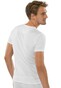 Schiesser Retro Rib Knopen Shirt Ondermode Wit