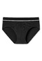 Schiesser Retro Rib Midi-Slip Organic Cotton Doppelripp Underwear Black
