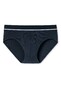 Schiesser Retro Rib Midi-Slip Organic Cotton Doppelripp Underwear Dark Evening Blue