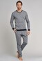 Schiesser Selected! Premium Pajamas Nightwear Anthracite Grey