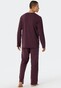 Schiesser Selected! Premium Pajamas Nightwear Burgundy
