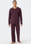 Schiesser Selected! Premium Pajamas Nightwear Burgundy