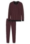 Schiesser Selected! Premium Pajamas Nightwear Dark Red