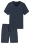 Schiesser Selected! Premium Pajamas Short Nightwear Dark Blue