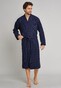 Schiesser Selected! Premium Uni Badjas Nachtmode Donker Blauw