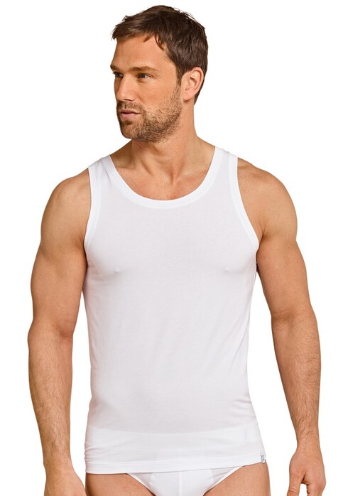 Schiesser Singlet Long Life Soft Underwear White