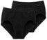 Schiesser Sports Brief 2Pack Underwear Black