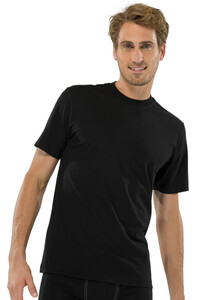 Schiesser T-Shirt 2 Pack Zwart