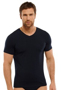 Schiesser T-Shirt Long Life Soft Underwear Dark Navy
