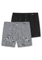 Schiesser Tension Release Boxershort 2Pack Underwear Grey-Black