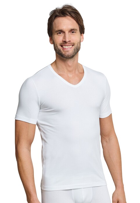 Schiesser Urban Original Shirt V-Neck Ondermode Wit