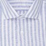 Seidensticker Allover Striped Linnen New Kent Overhemd Licht Blauw