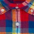 Seidensticker Bold Color New Button-Down Linen Check Shirt Red-Multi
