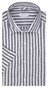 Seidensticker Bold Striped Short Sleeve Linen New Kent Shirt Dark Evening Blue