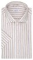 Seidensticker Bold Striped Short Sleeve Linen New Kent Shirt Sand