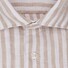 Seidensticker Bold Striped Short Sleeve Linnen New Kent Overhemd Zand