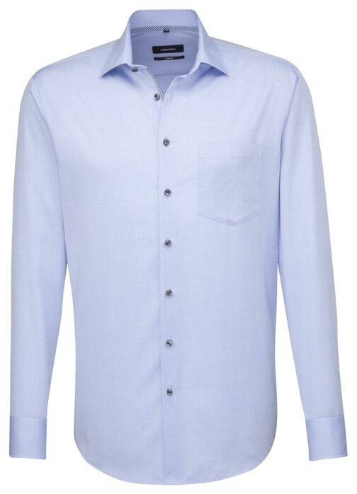 Seidensticker Business Comfort Mouwlengte 7 Shirt Deep Intense Blue