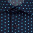 Seidensticker Business Kent Allover Abstract Pattern Overhemd Navy-Turquoise