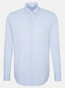 Seidensticker Business Kent Faux Uni Shirt Light Blue