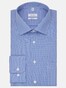 Seidensticker Business Kent Mini Check Shirt Navy Blue