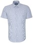 Seidensticker Business Kent Short Sleeve Overhemd Blauw