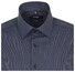 Seidensticker Business Kent Stripe Shirt Dark Blue Extra Melange