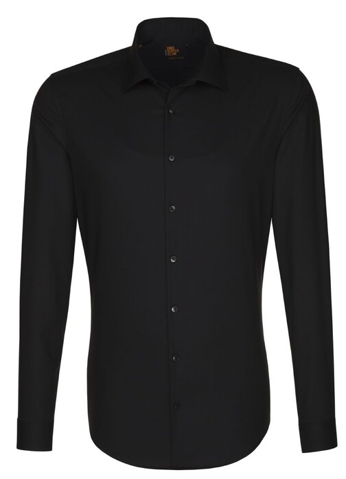 Seidensticker Business Kent Uni Shirt Black