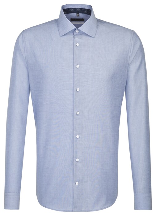 Seidensticker Business Kent X-Slim Overhemd Blauw