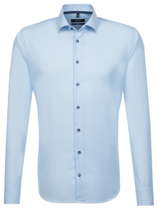 Seidensticker Business Shirt Tailored Turquoise Melange