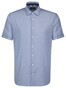Seidensticker Business Short Sleeve Shirt Blue
