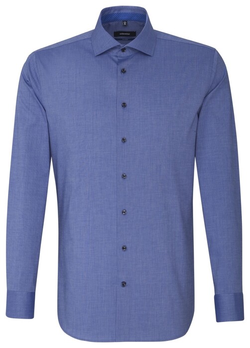 Seidensticker Business Spread Kent Uni Overhemd Sky Blue Melange