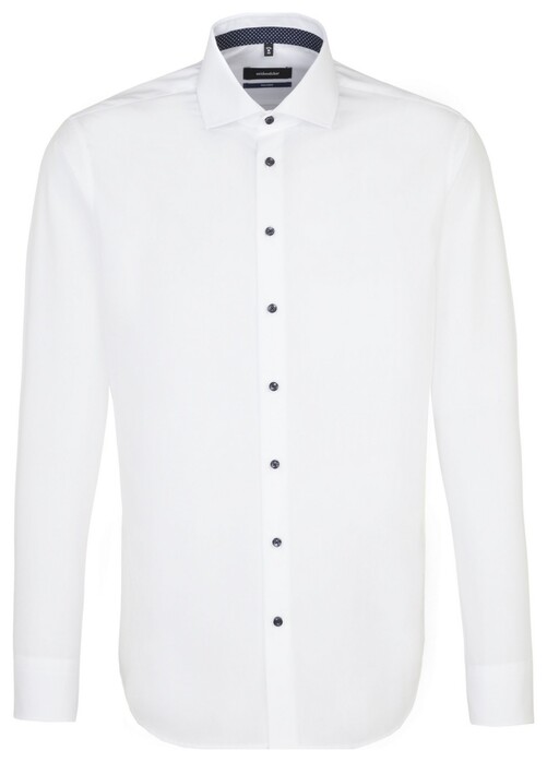 Seidensticker Business Spread Kent Uni Overhemd Wit
