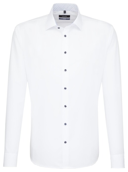 Seidensticker Business Uni Overhemd Wit