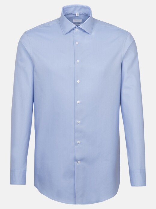 Seidensticker Business Uni Twill Shirt Deep Intense Blue